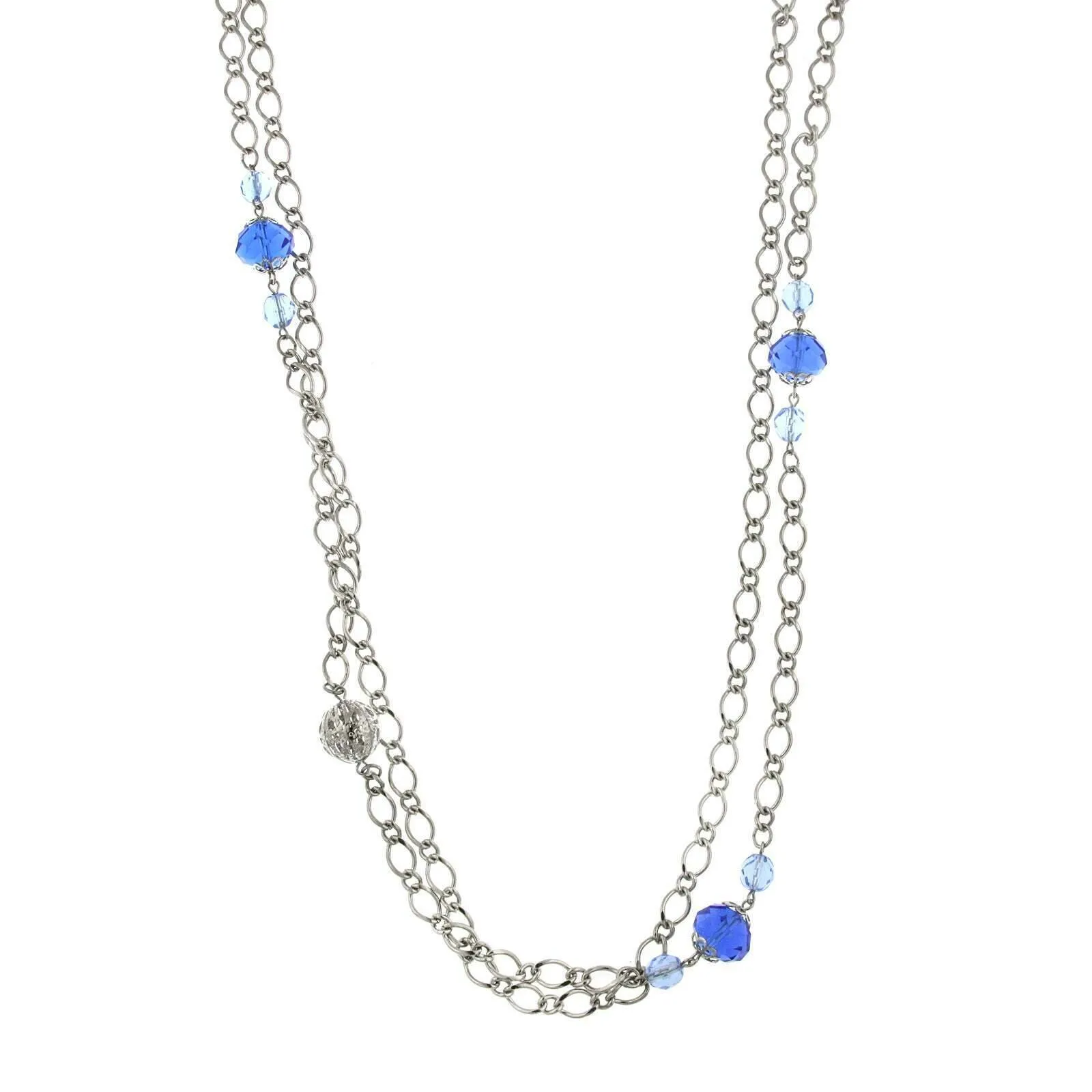 2028 Jewelry Lux Cut Bead Long Necklace 42" 1928 Jewelry