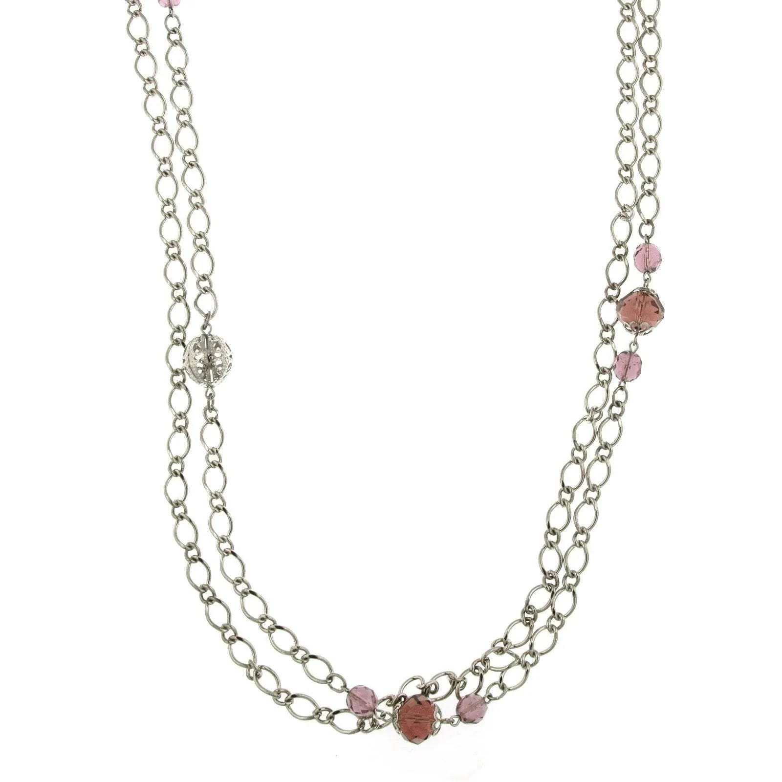 2028 Jewelry Lux Cut Bead Long Necklace 42" 1928 Jewelry