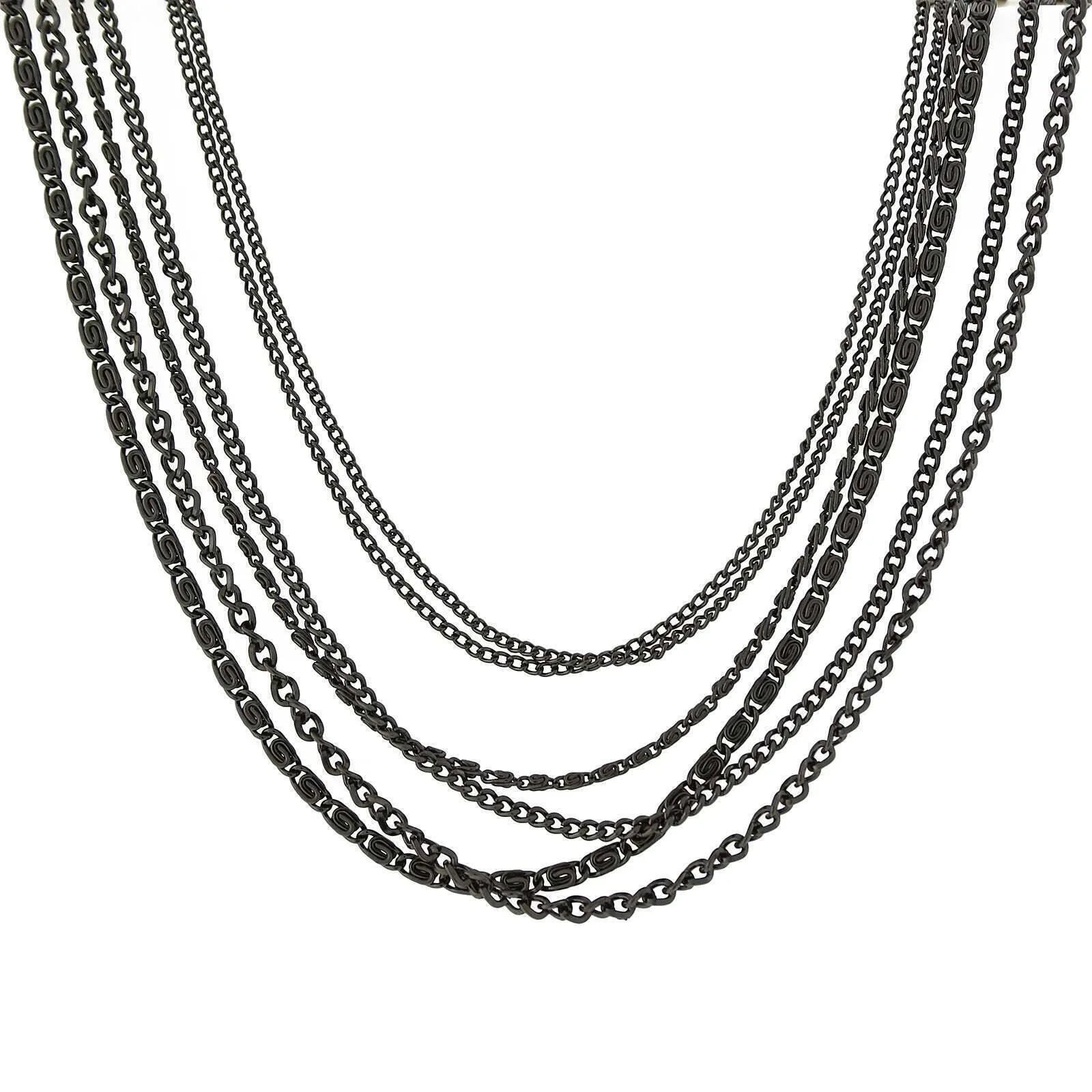 2028 Jewelry Luxe Layered Multi-Chain Necklace 16"   3" Extender 1928 Jewelry