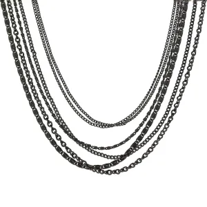 2028 Jewelry Luxe Layered Multi-Chain Necklace 16"   3" Extender 1928 Jewelry