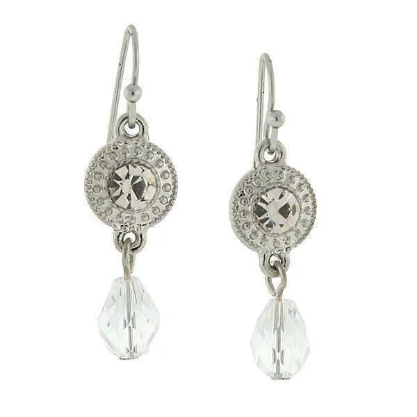 2028 Jewelry Multi Crystal Drop Fish Hook Earrings 1928 Jewelry