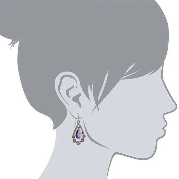 2028 Jewelry Multi Crystal Nested Teardrop Earrings 1928 Jewelry