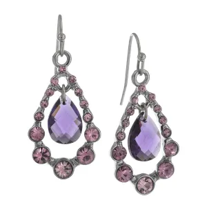 2028 Jewelry Multi Crystal Nested Teardrop Earrings 1928 Jewelry