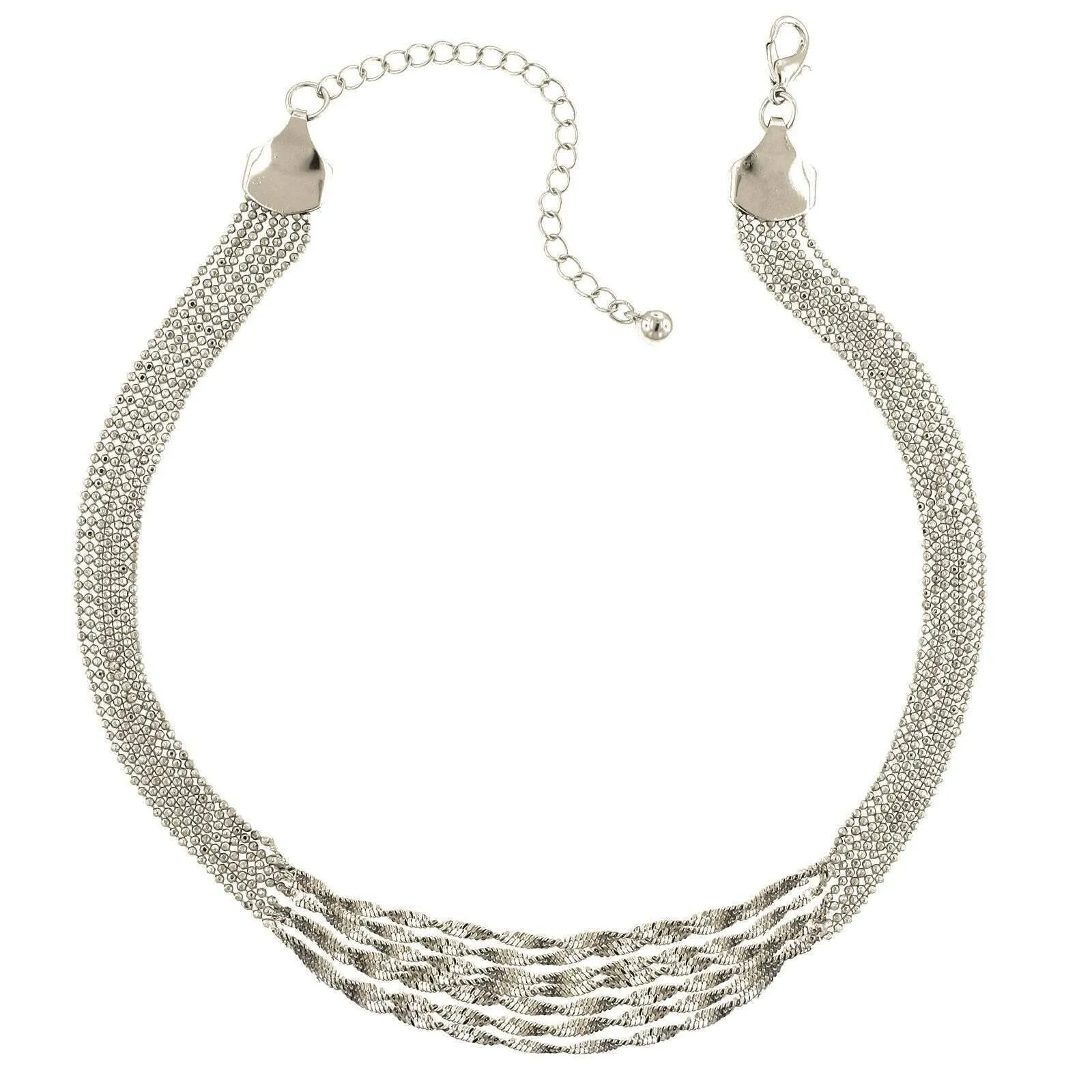2028 Jewelry Multi Twist Chain Necklace 16"   3" Extender 1928 Jewelry