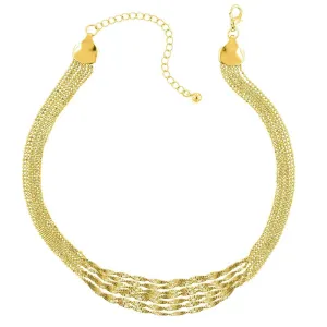 2028 Jewelry Multi Twist Chain Necklace 16"   3" Extender 1928 Jewelry