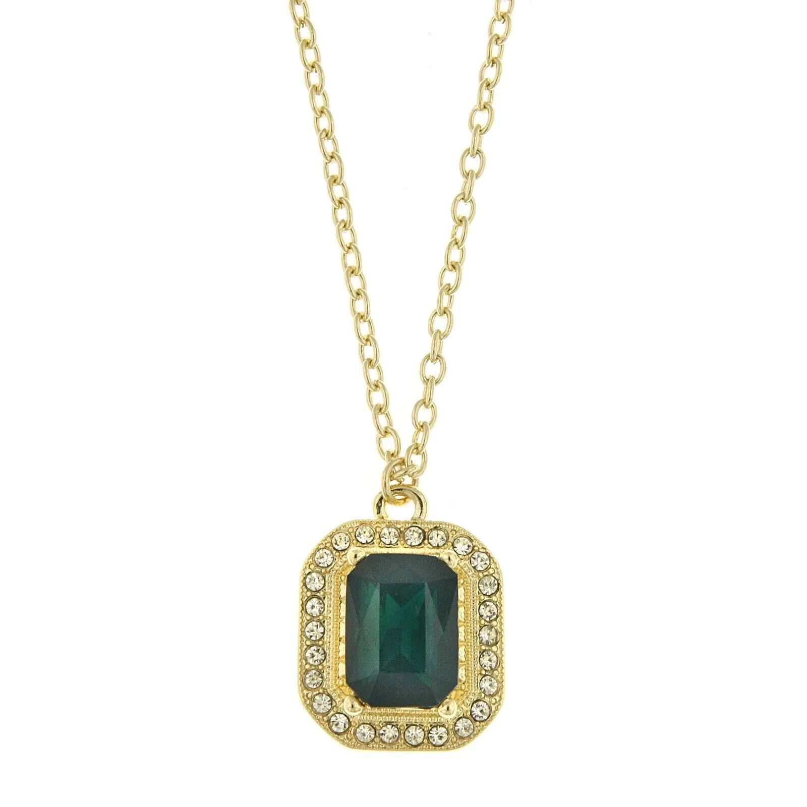 2028 Jewelry Octagon Pendant Necklace 16"   3" Extender 1928 Jewelry