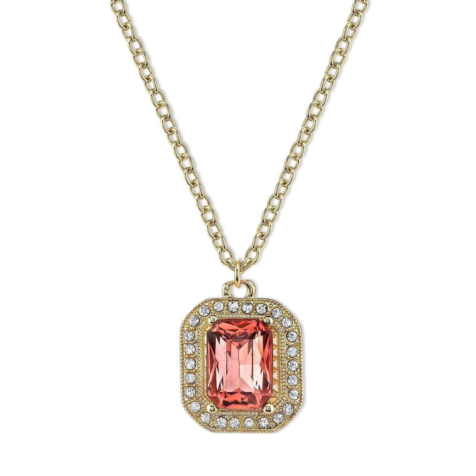 2028 Jewelry Octagon Pendant Necklace 16"   3" Extender 1928 Jewelry