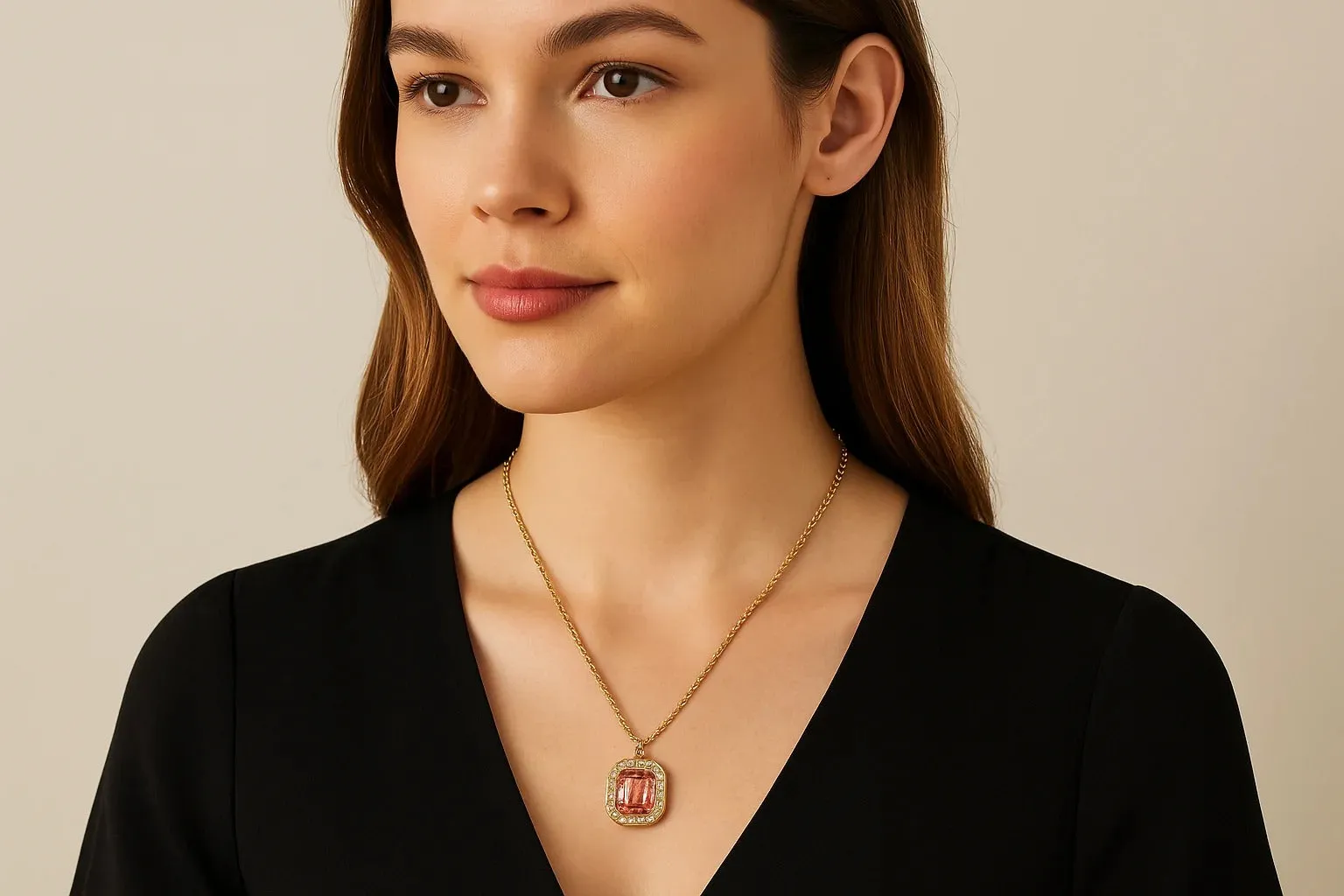 2028 Jewelry Octagon Pendant Necklace 16"   3" Extender 1928 Jewelry