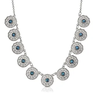 2028 Jewelry Ornate Floral Reverie Crystal Collar Necklace 16"   3" Extender 1928 Jewelry
