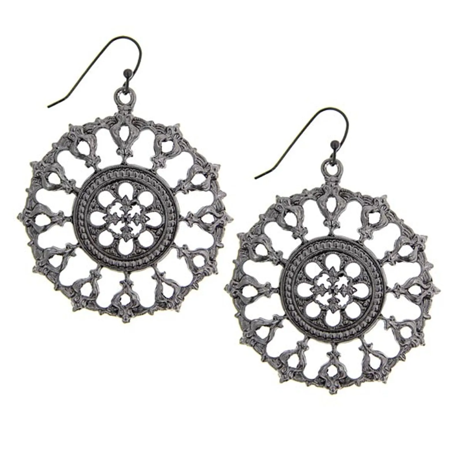 2028 Jewelry Round Black Relic Drop Drop Earrings 1928 Jewelry
