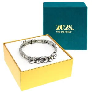 2028 Jewelry Round Clear Crystal Stretch Bracelet 1928 Jewelry