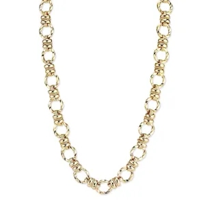 2028 Jewelry Textured Link Chain Necklace 16"   3" Extender 1928 Jewelry