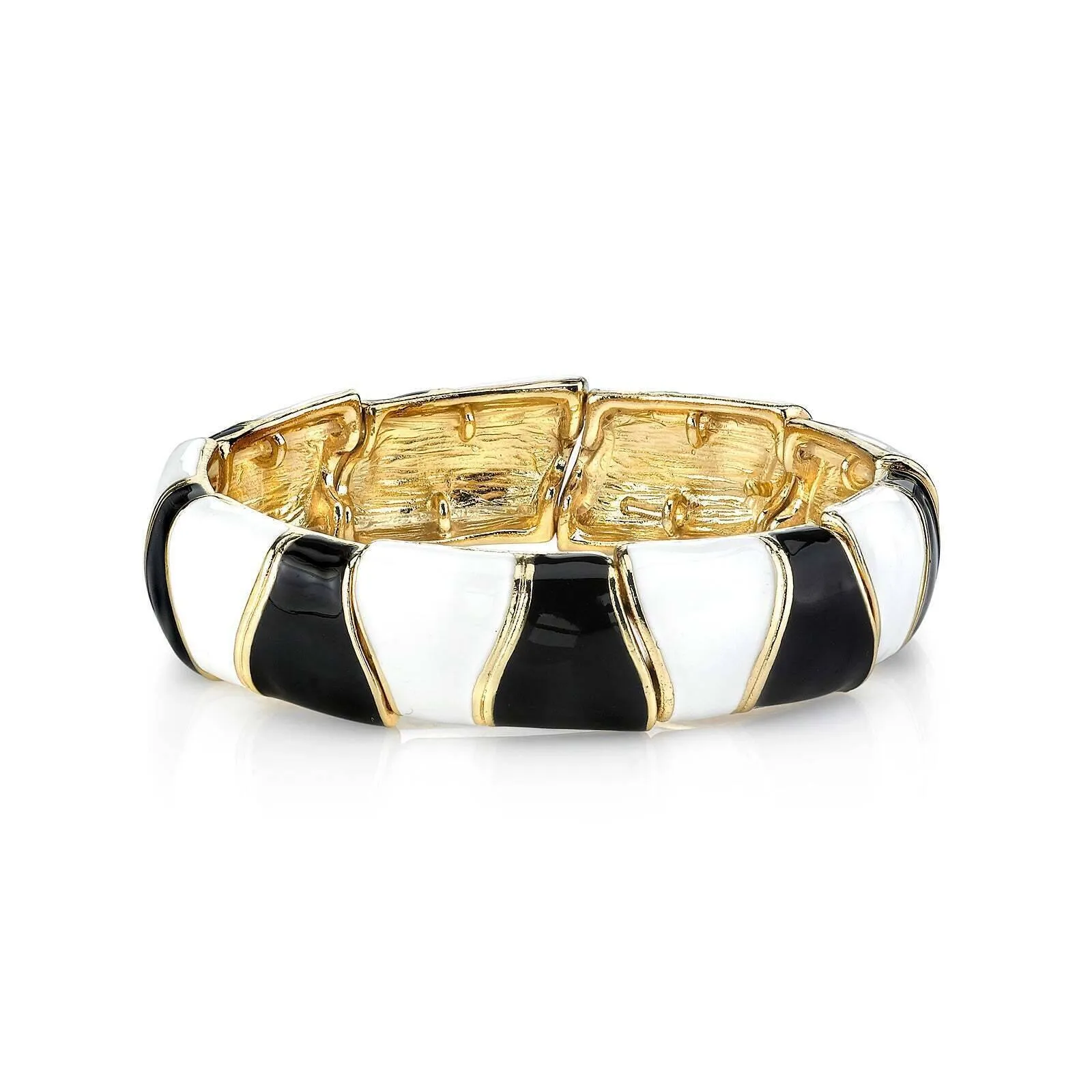2028 Jewelry Wave Hand Enameled Stretch Bracelet 1928 Jewelry