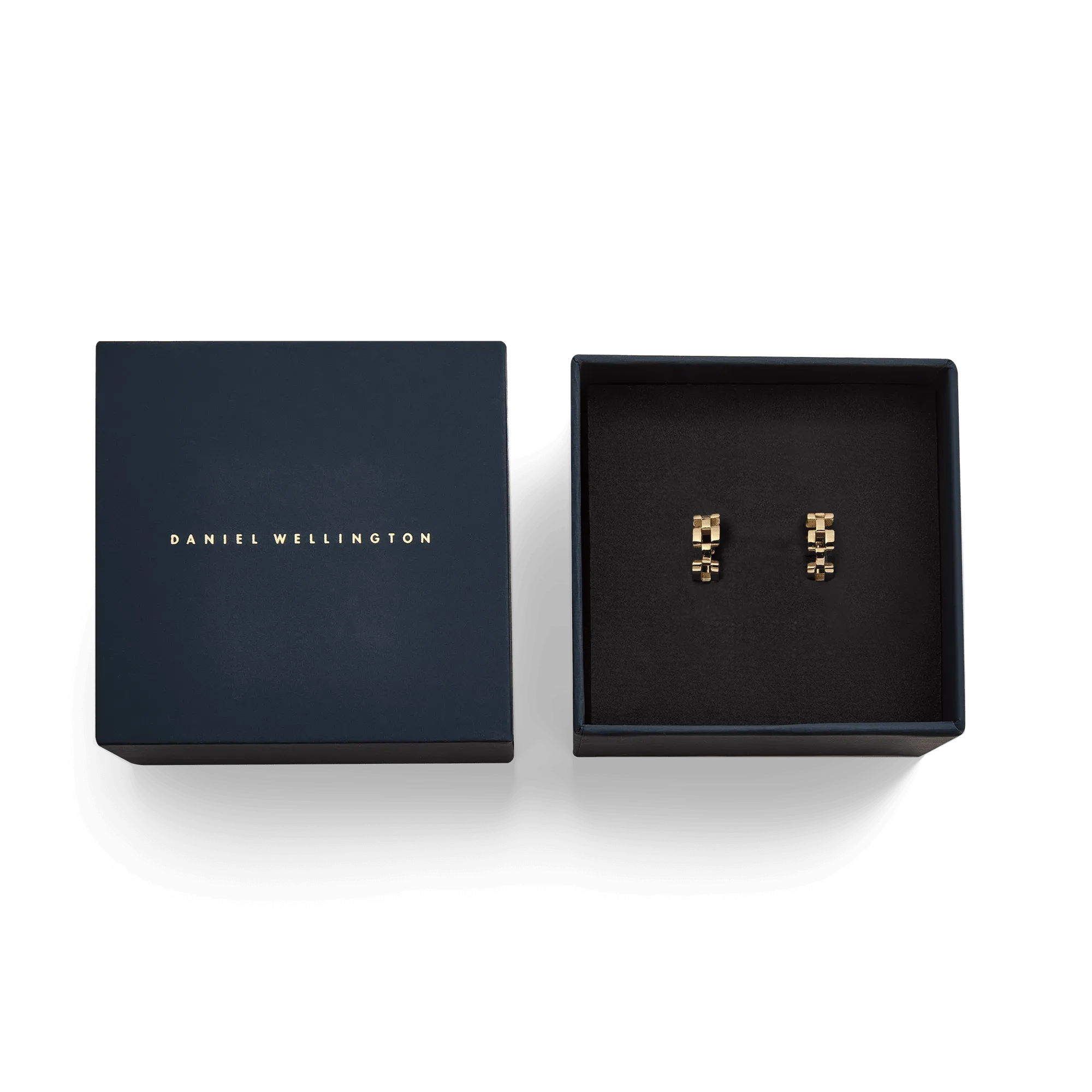 3-Link Earrings Gold Daniel Wellington