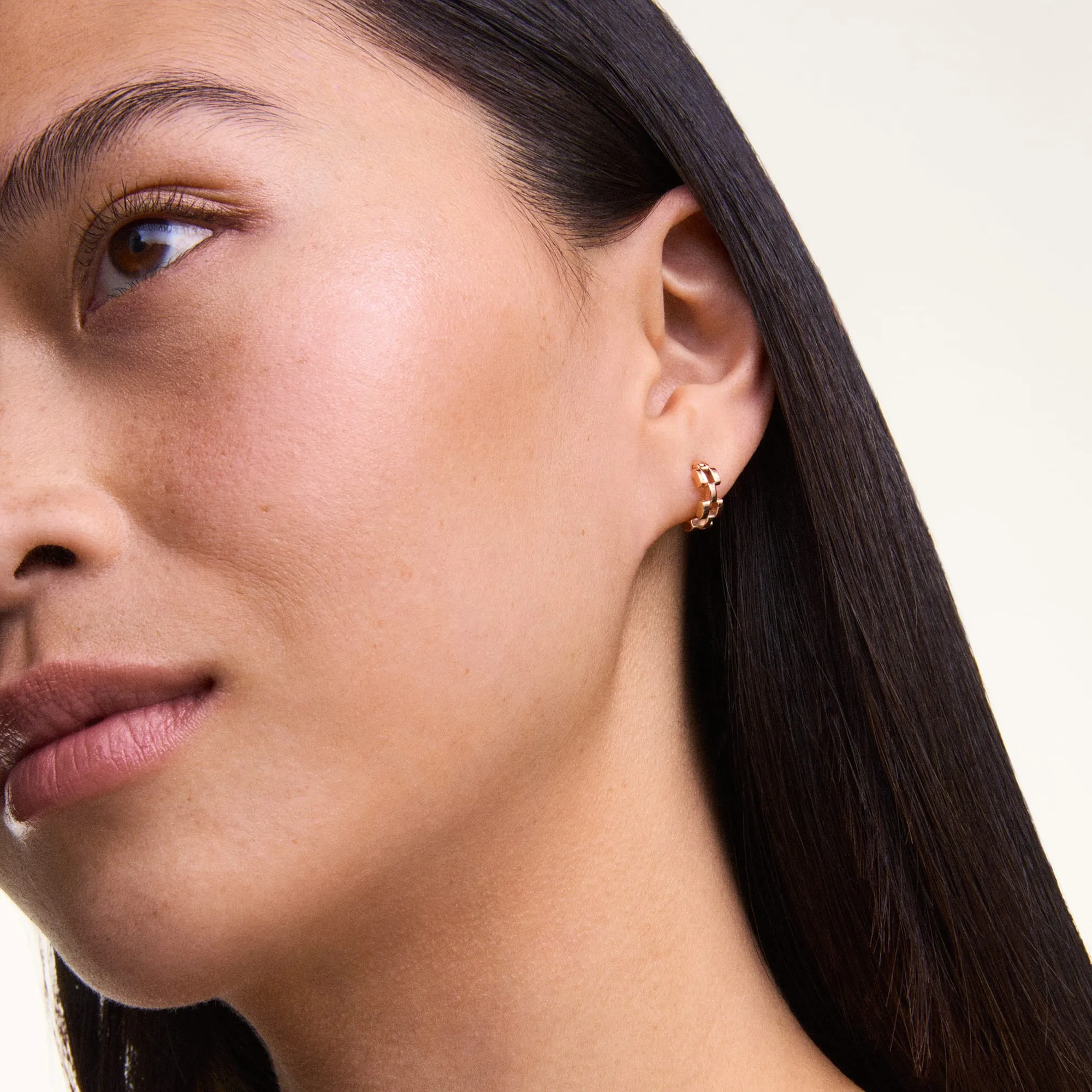 3-Link Earrings Rose Gold Daniel Wellington