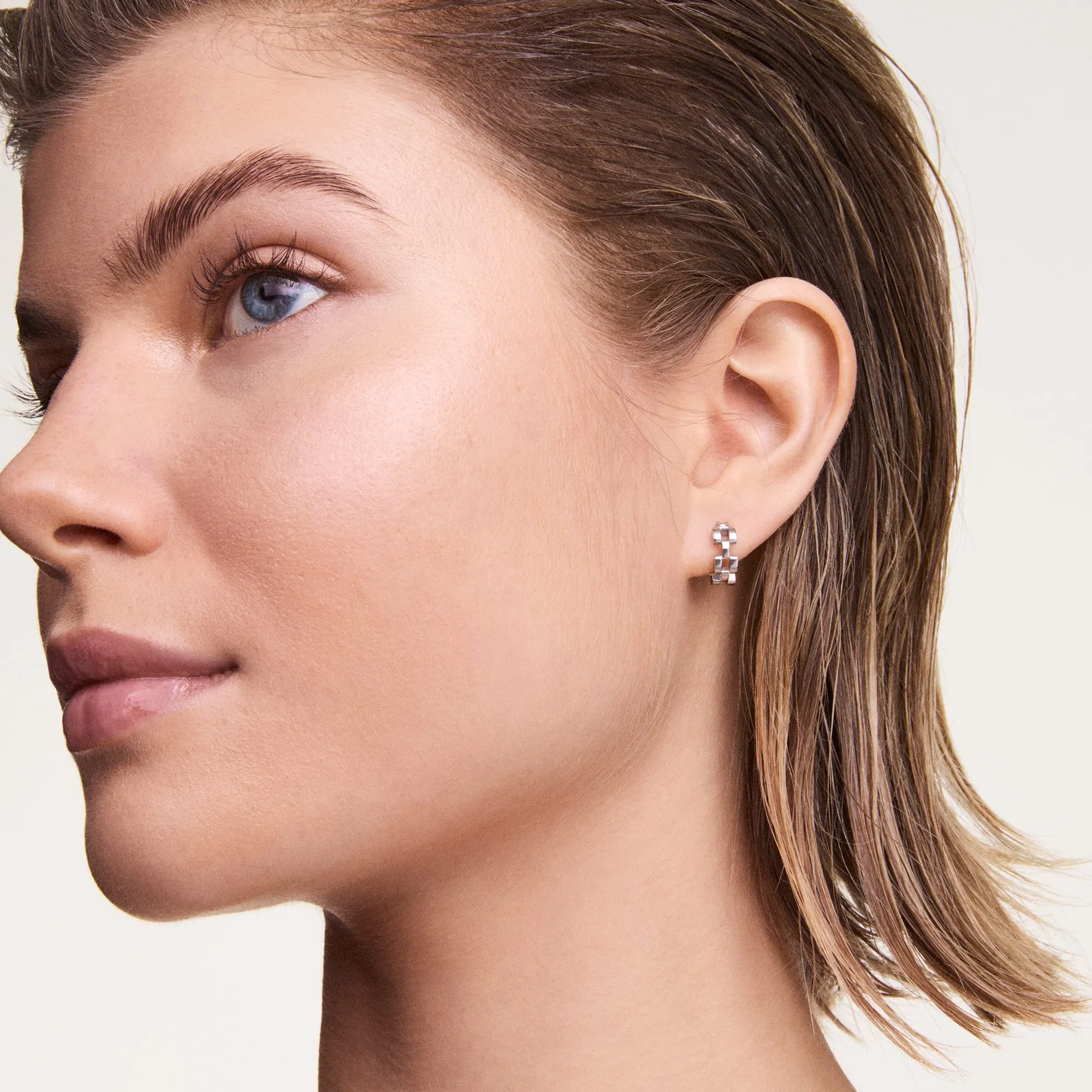 3-Link Earrings Silver Daniel Wellington