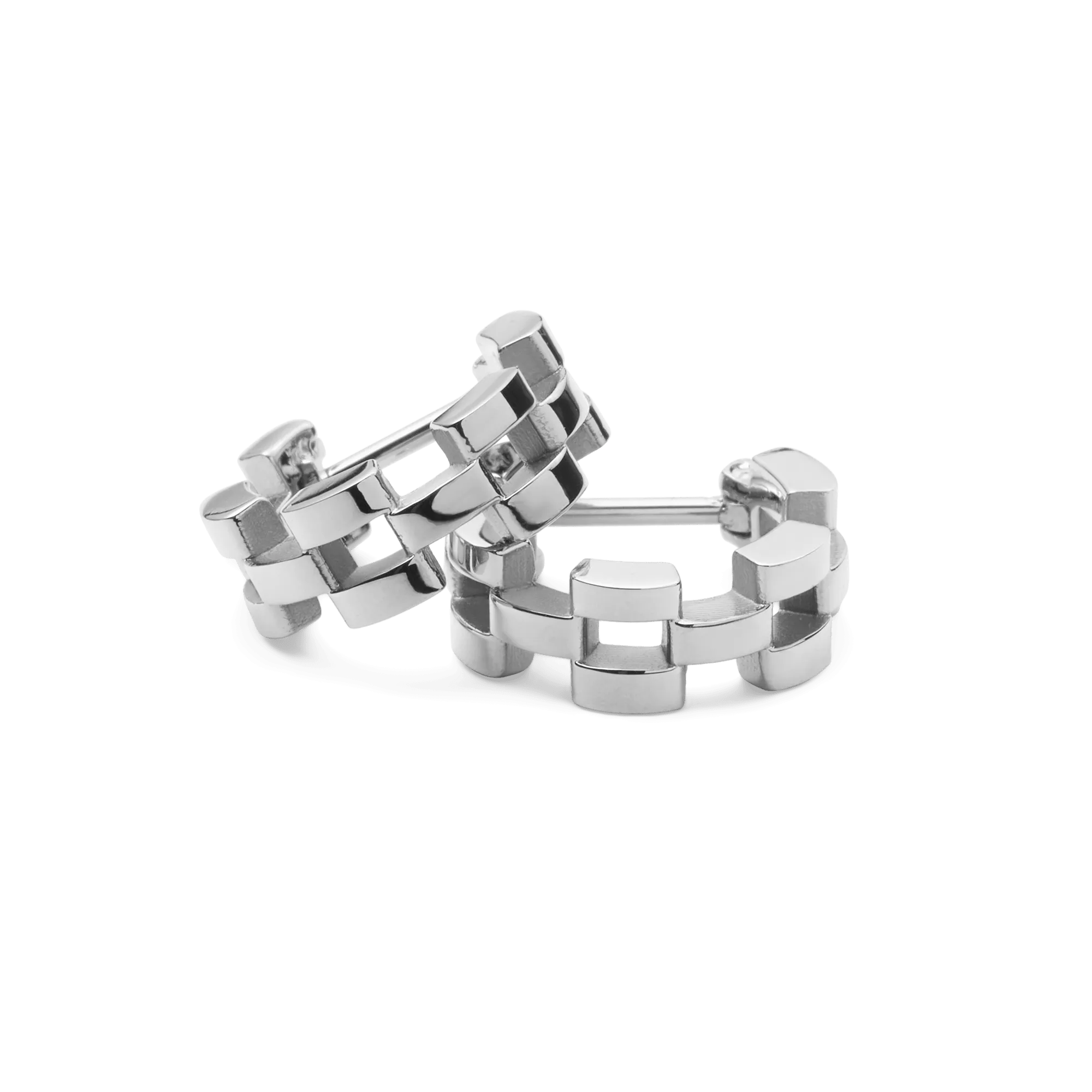 3-Link Earrings Silver Daniel Wellington