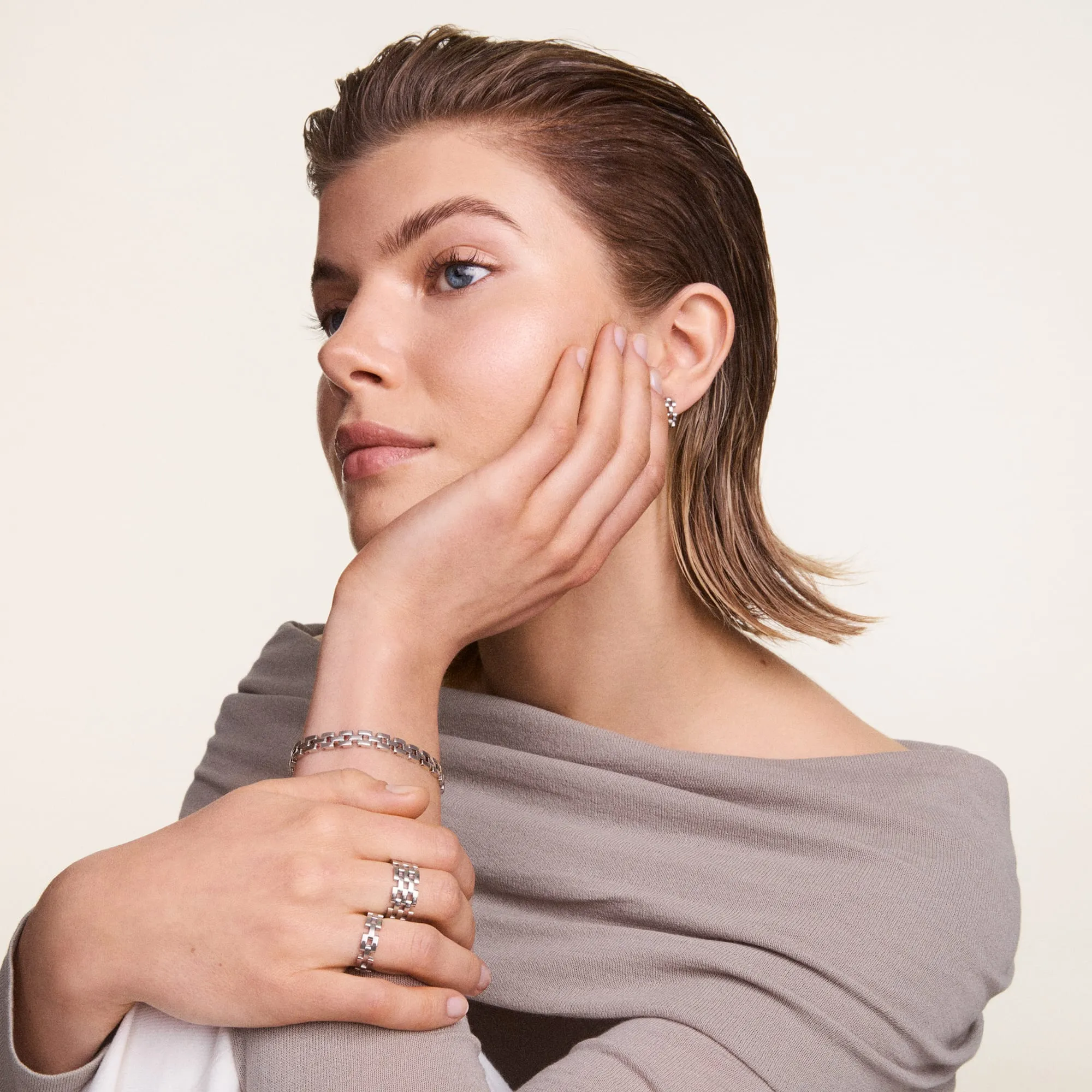 3-Link Ring Silver Daniel Wellington