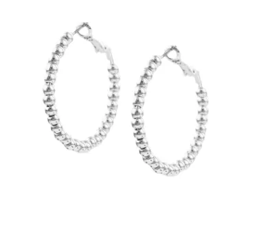 3/4" Beaded Ball Hoop