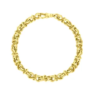 9ct Yellow Gold Multi Link Handmade Bracelet