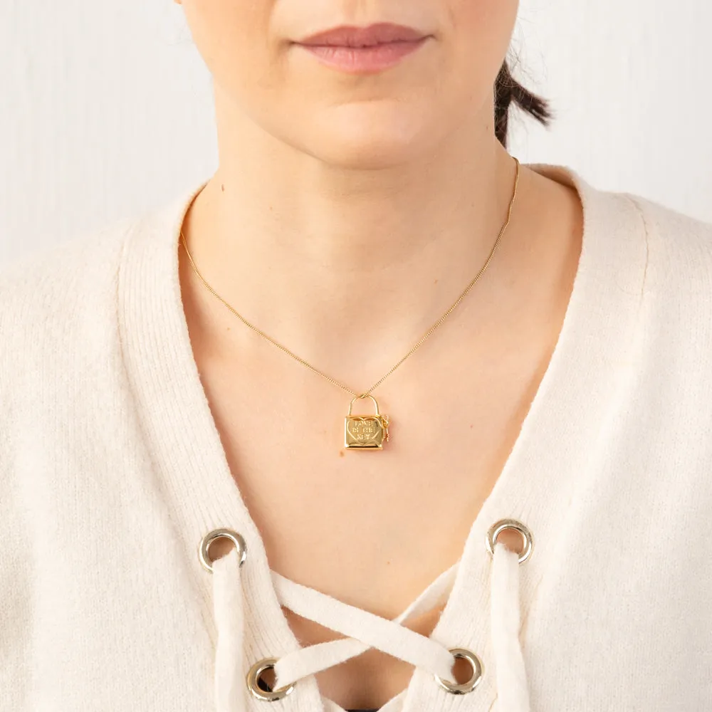 9ct Yellow Gold Silverfilled Lock And Key Locket Shiels
