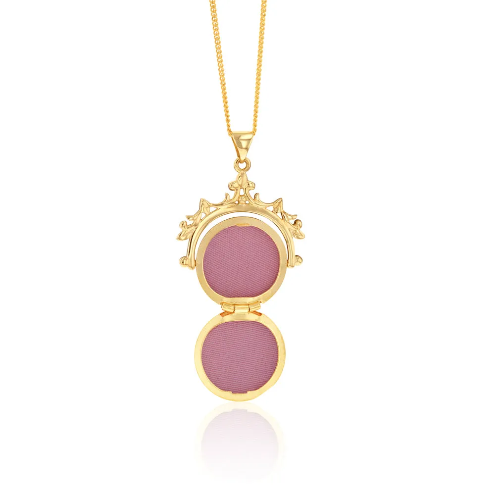 9ct Yellow Gold Spinner Locket Pendant Shiels