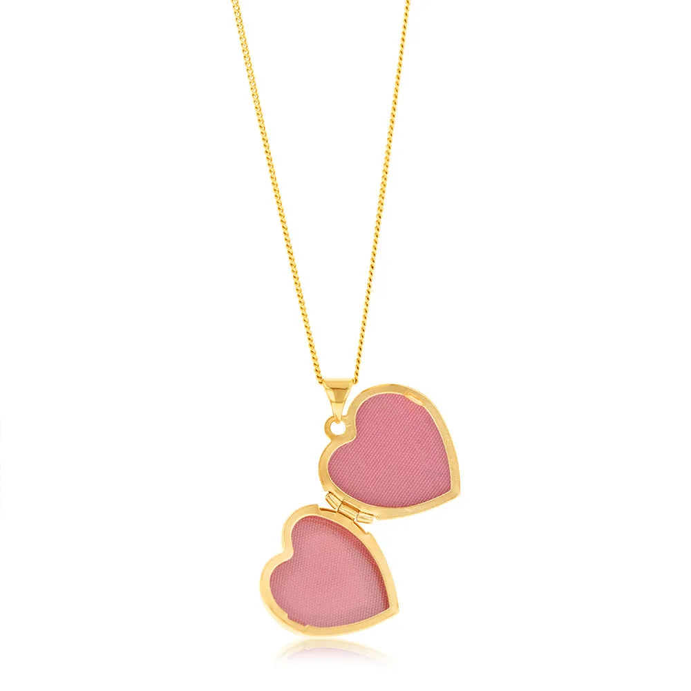 9ct Yellow Gold White Agate Mum Locket Shiels
