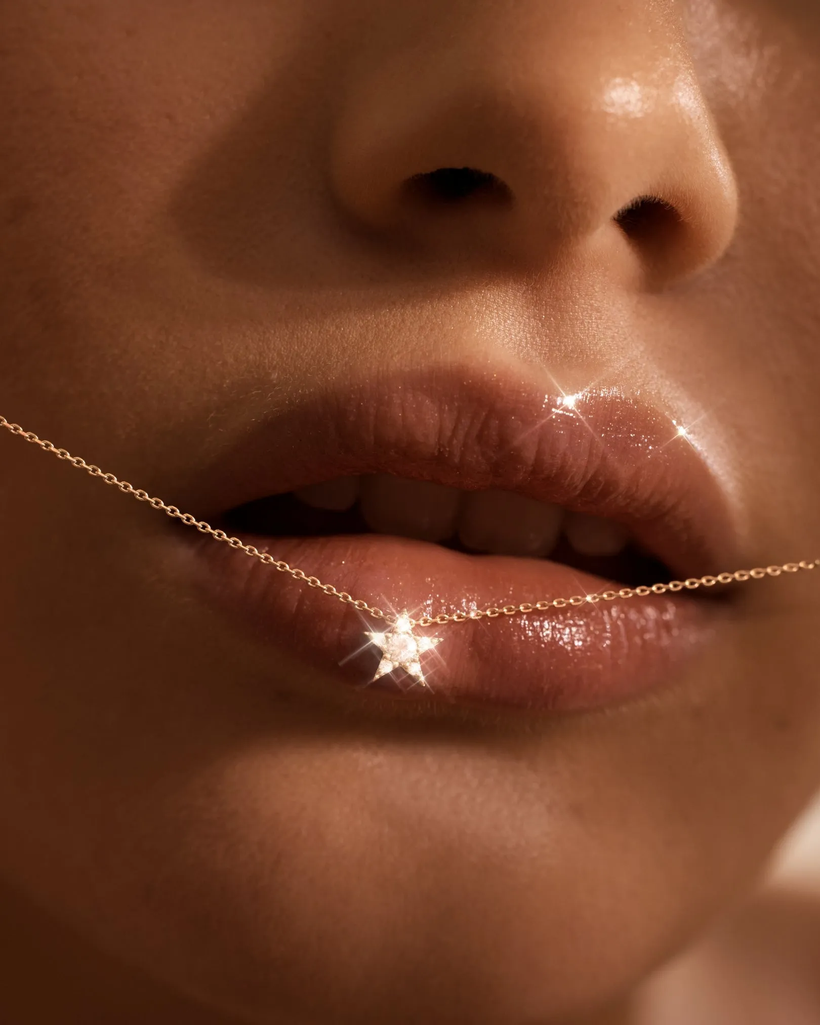 9k Solid Gold Estelle Lab-Grown Diamond Necklace Bycharlotte