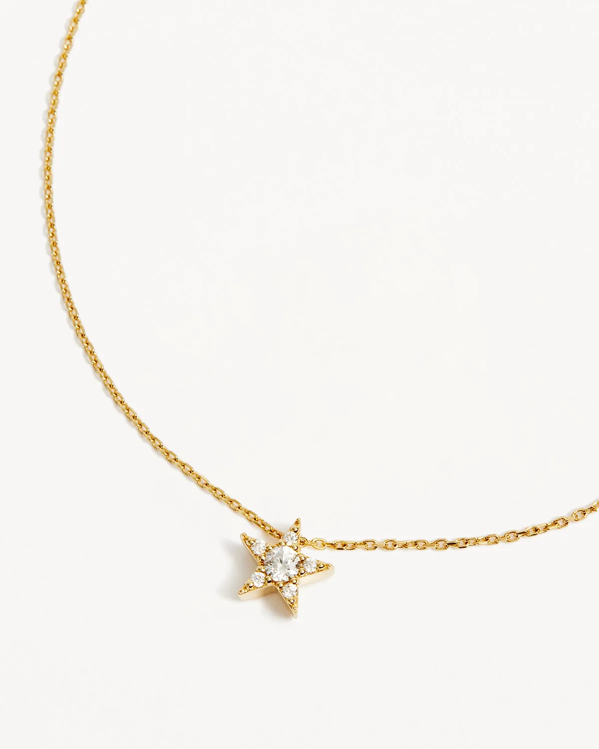 9k Solid Gold Estelle Lab-Grown Diamond Necklace Bycharlotte