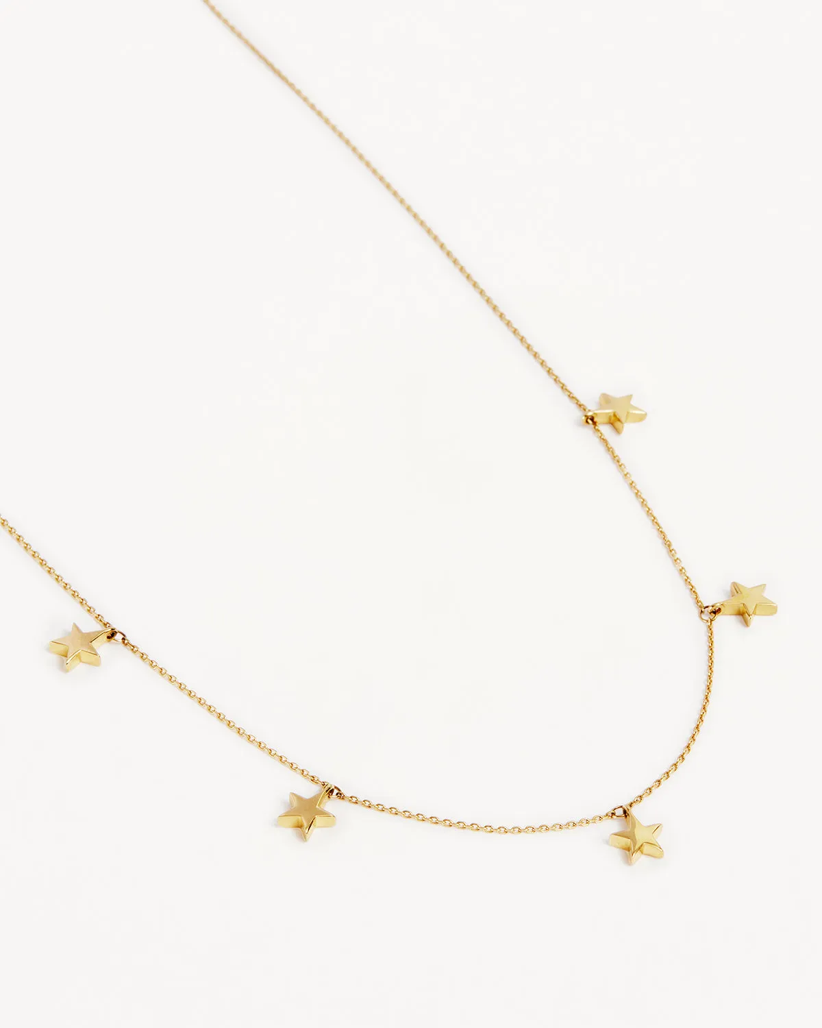 9k Solid Gold Star Bright Necklace Bycharlotte
