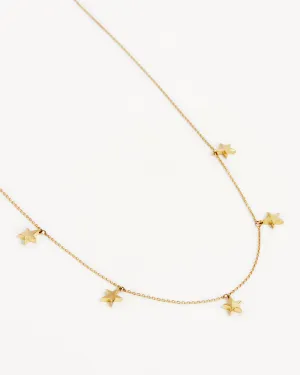 9k Solid Gold Star Bright Necklace Bycharlotte