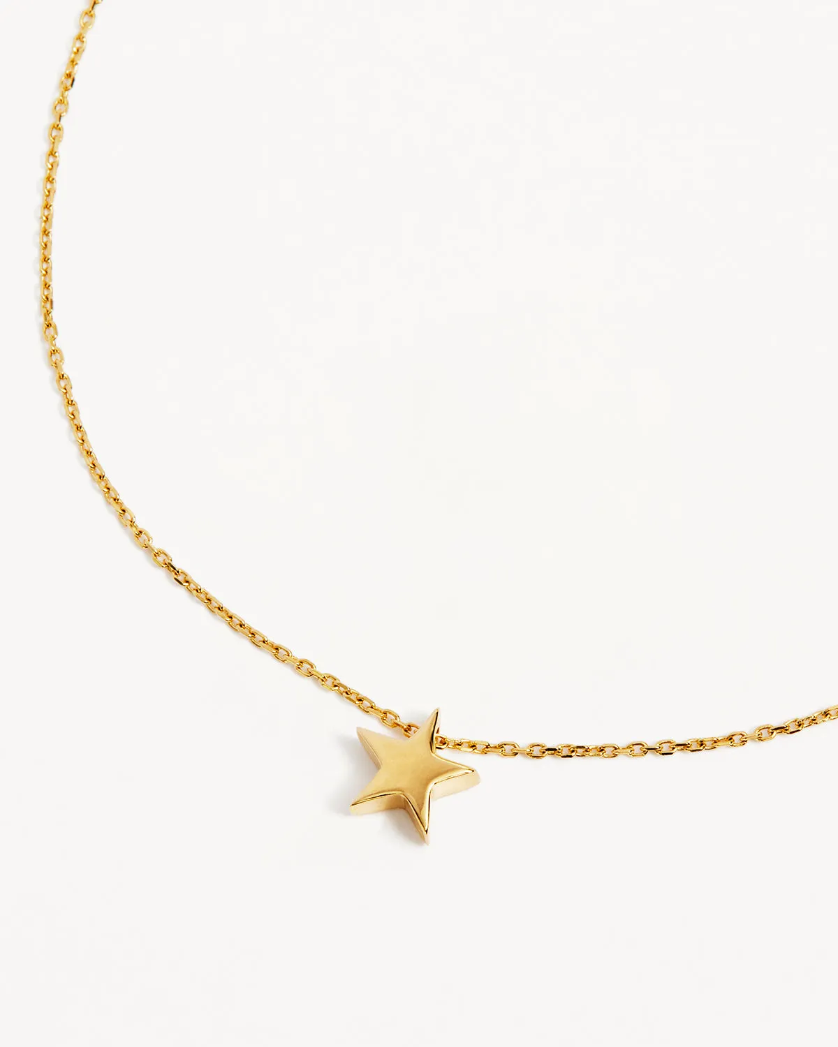 9k Solid Gold Wishing on a Star Necklace Bycharlotte