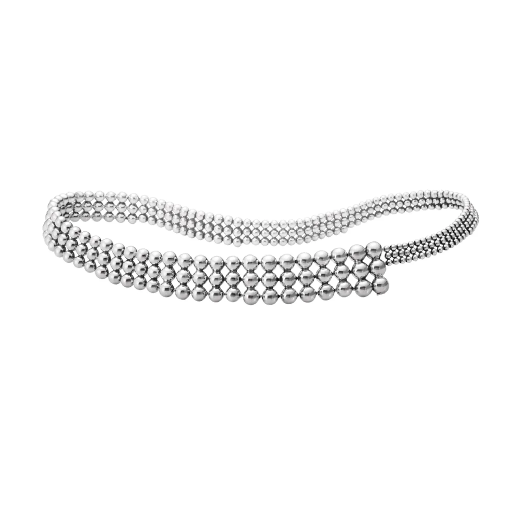 A. Roege Hove Moonlight Grapes Silver Choker Necklace