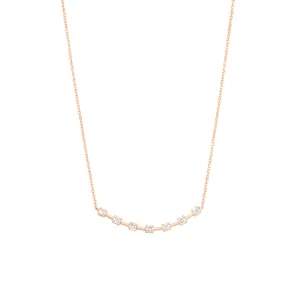 Alexa's 18K Rose Gold Necklace w. Diamonds