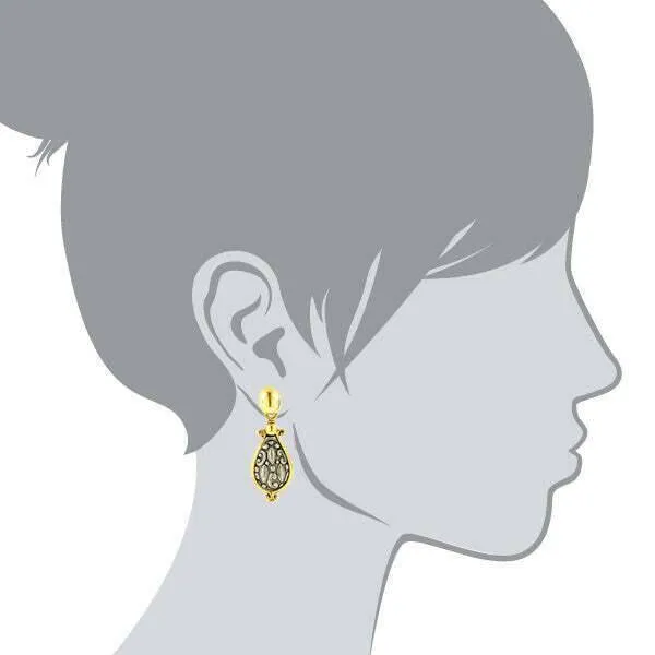 Antiquities Couture Antioch Teardrop Earrings 1928 Jewelry