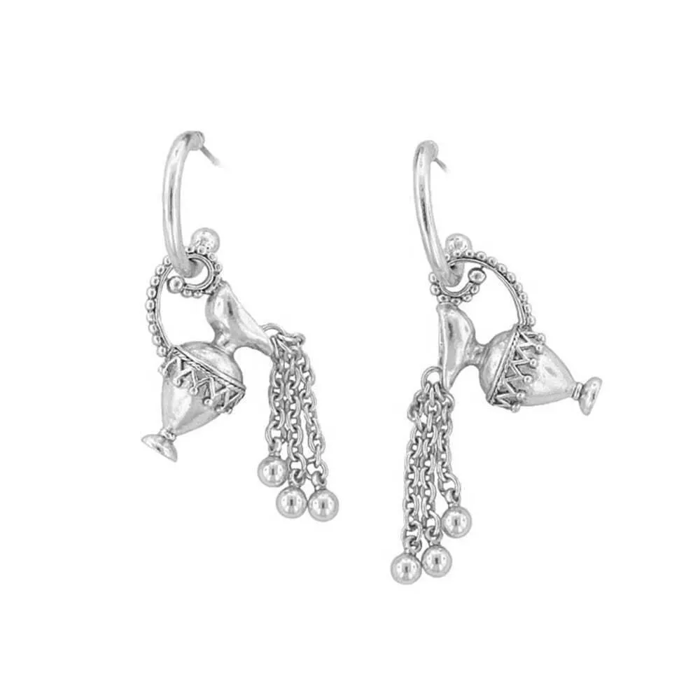 Antiquities Couture Flowing Ewer Hoop Earrings 1928 Jewelry