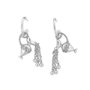 Antiquities Couture Flowing Ewer Hoop Earrings 1928 Jewelry