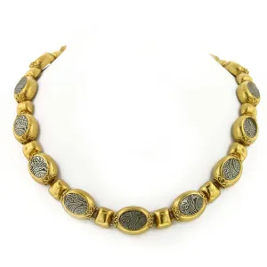 Antiquities Couture Maharaja Script Articulated Necklace 18" 1928 Jewelry