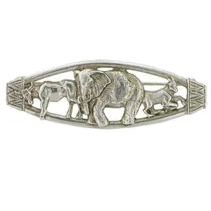 Antiquities Couture Scythian Ox, Elephant And Goat Animal Brooch 1928 Jewelry