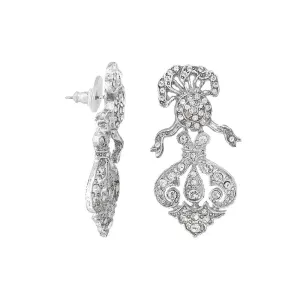 Antiquities Couture St. James Eternity Club Pave Crystal Drop Earrings 1928 Jewelry