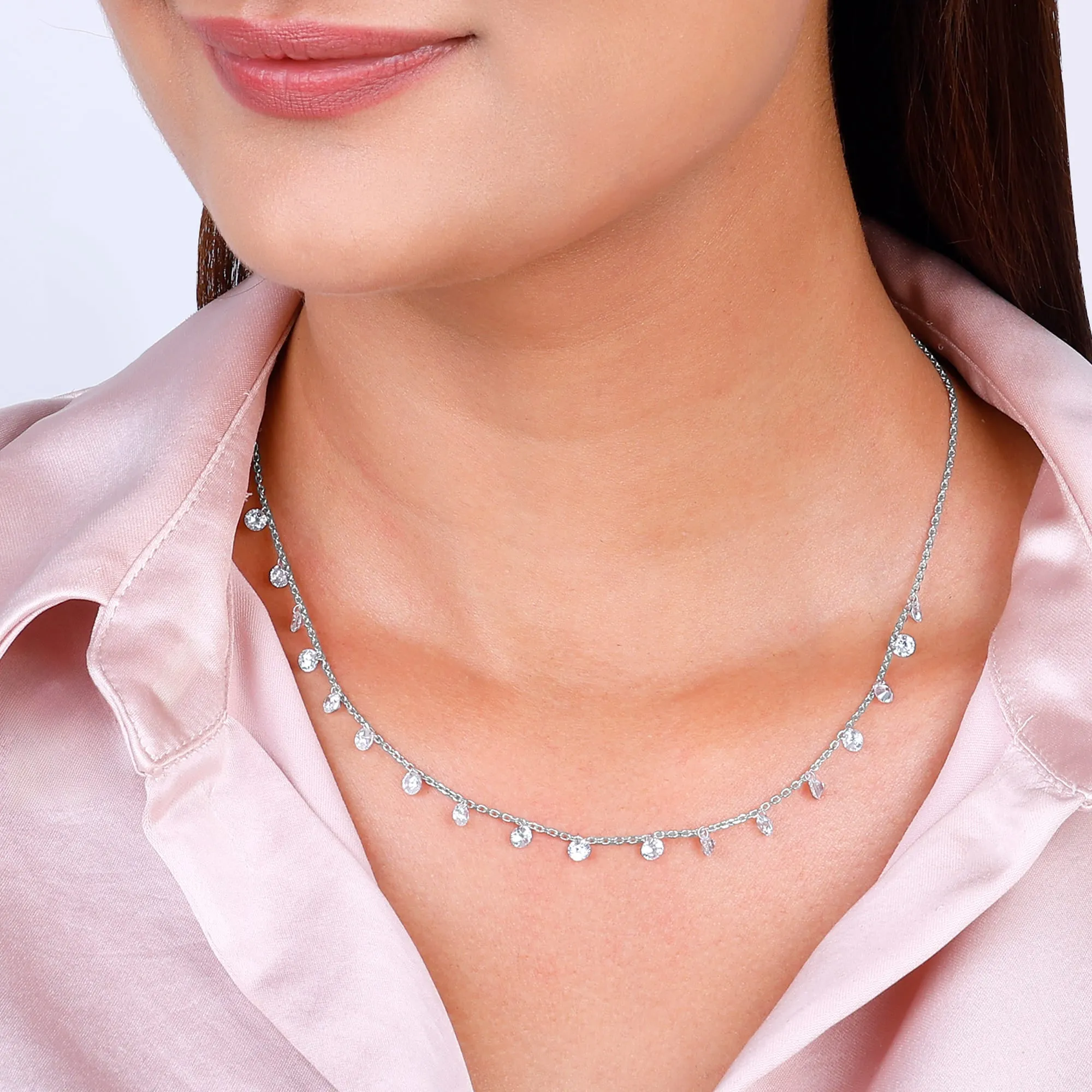 Anushka Sharma Silver Queens Necklace Giva