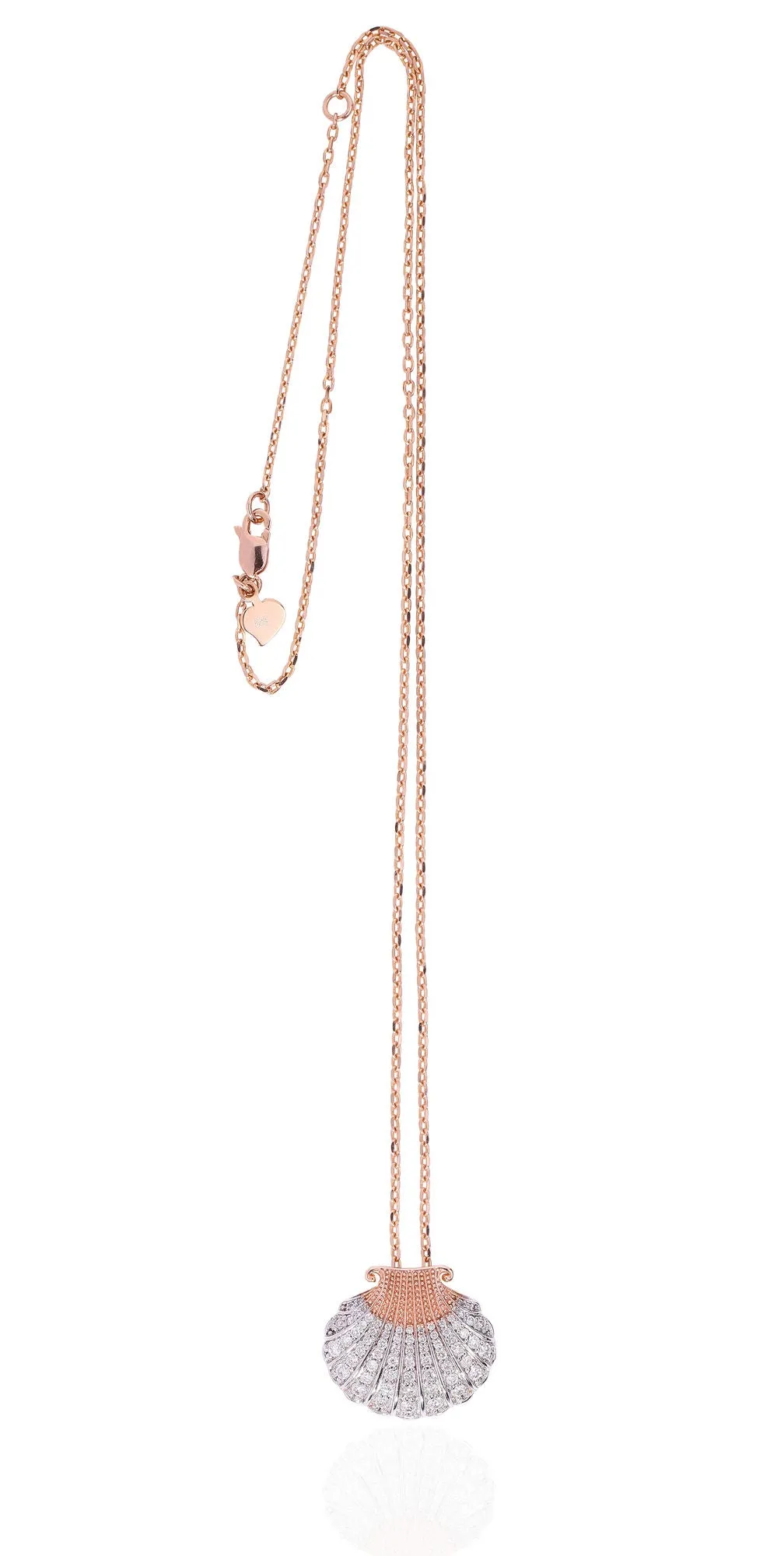 Aphrodite 14K Rosegold Necklace w. Diamonds