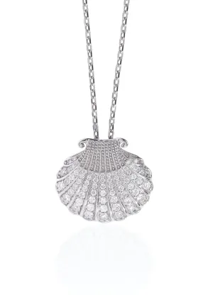 Aphrodite 14K Whitegold Necklace w. Diamonds