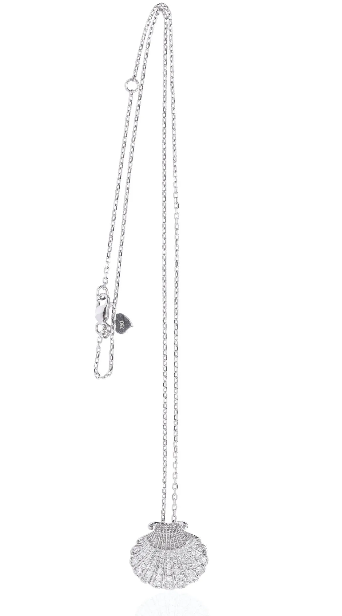 Aphrodite 14K Whitegold Necklace w. Diamonds