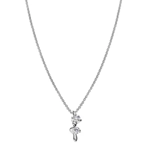 Arctic Silver Necklace w. Zirconia