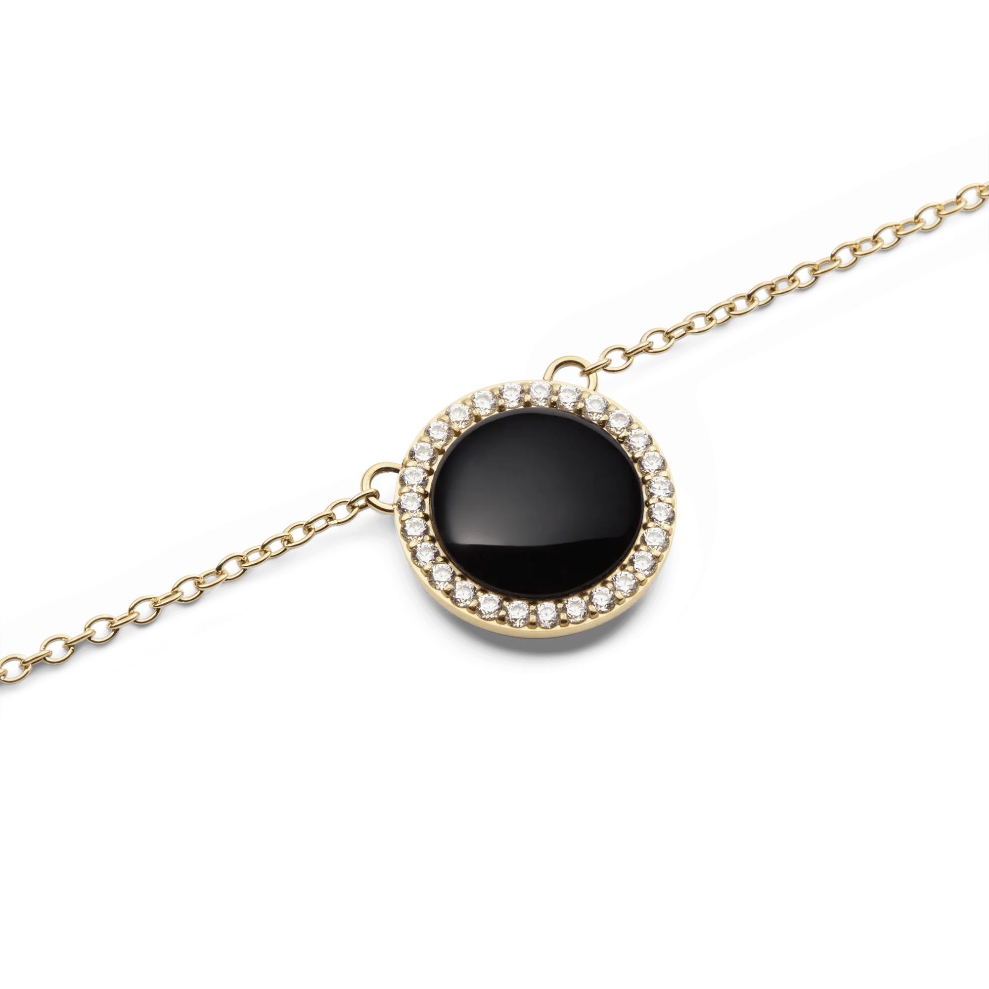 Audrey Necklace Black Agathe Gold Daniel Wellington