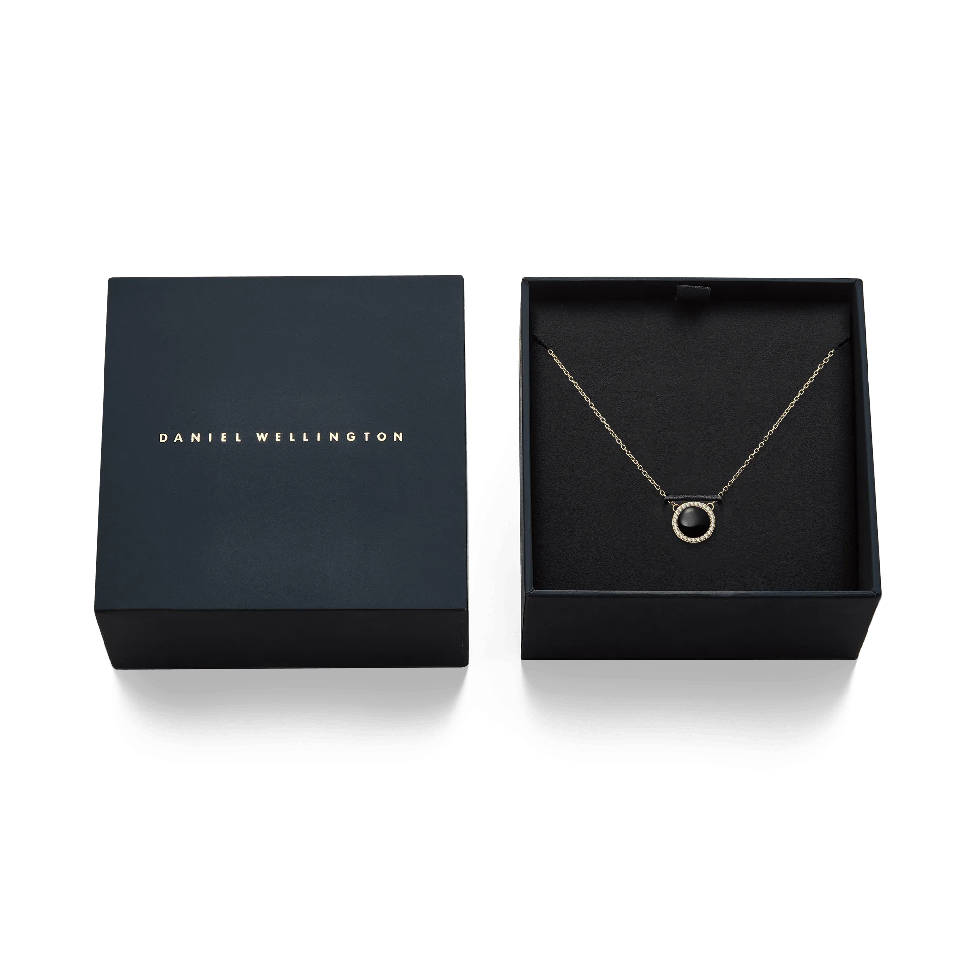Audrey Necklace Black Agathe Gold Daniel Wellington