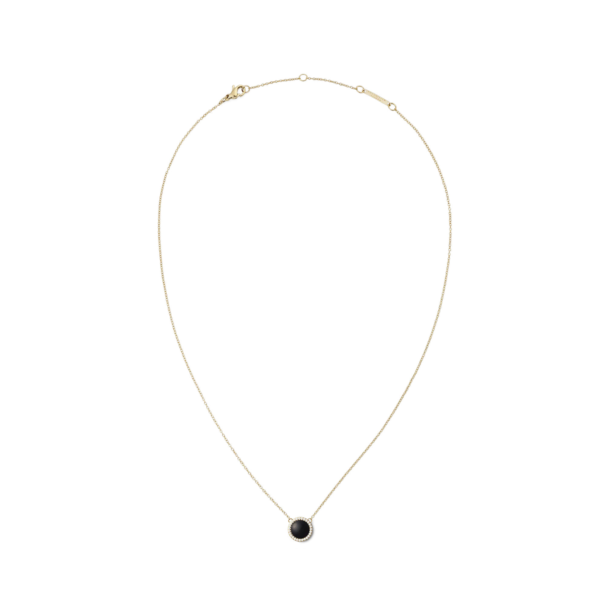 Audrey Necklace Black Agathe Gold Daniel Wellington