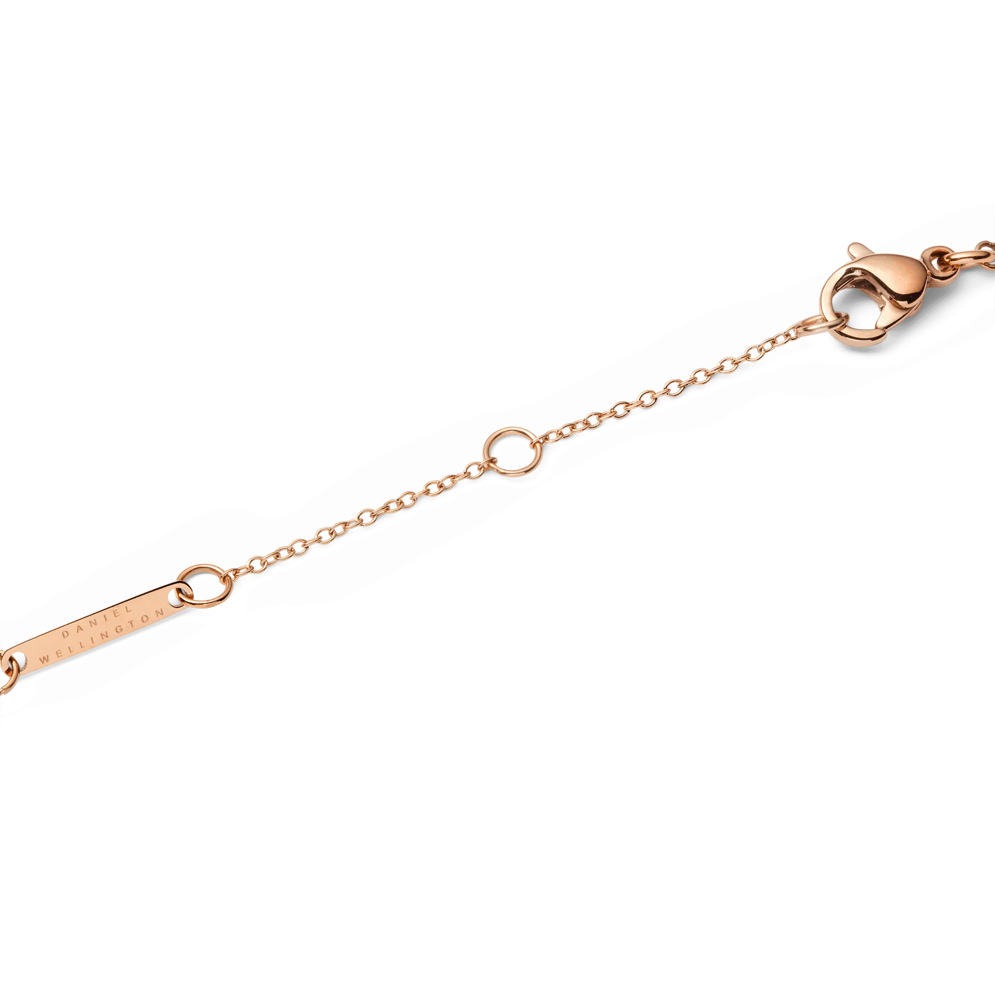 Audrey Necklace Black Agathe Rose Gold Daniel Wellington