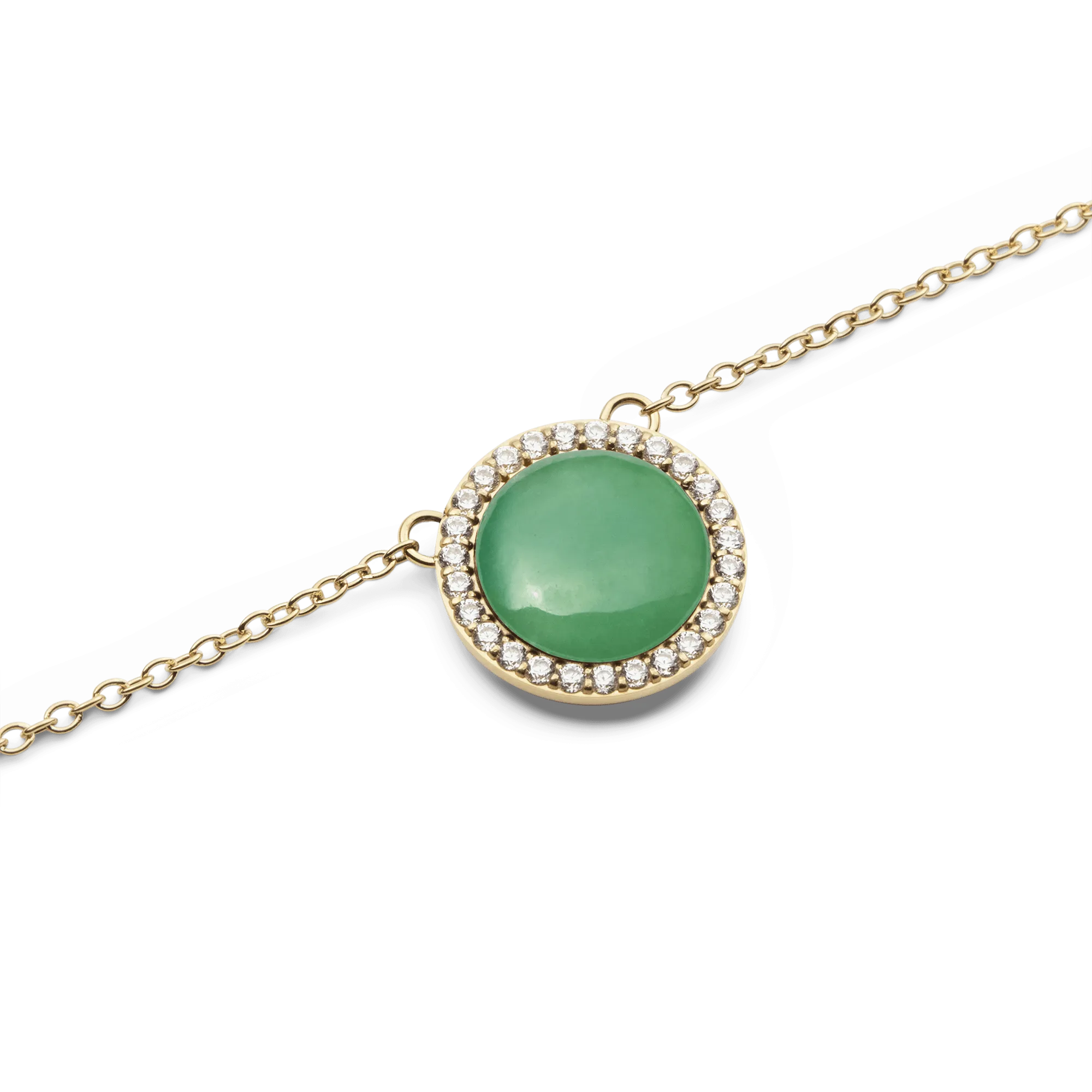 Audrey Necklace Jade Gold Daniel Wellington